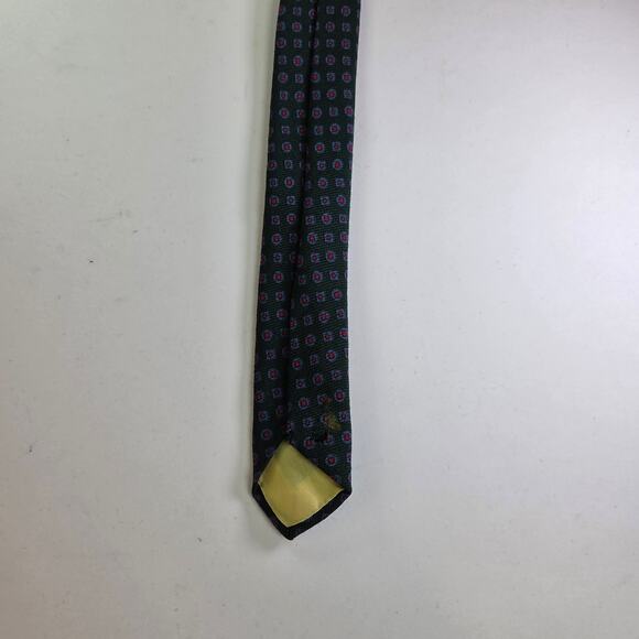Vintage Reis Green Repp Stripe Tie for Dayton’s Northbriar Shop 4"x56.5" - Picture 8 of 10
